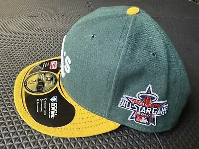 OAKLAND A's ATHLETICS 2010 All Star Game Side Patch New Era Hat Cap Size 7 3/8 • $30