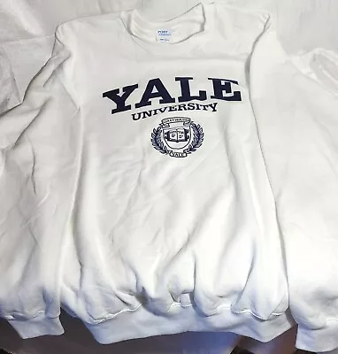 Yale University Long Sleeve Core Fleece Sweatshirt - White - Size Large • $30