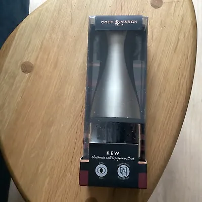 COLE & MASON Electronic Salt/Pepper Mill Set 2 In I. New Free P&P • £30