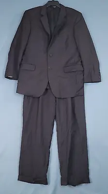Jos A Bank Men's 2 Piece Suit Sport Coat Blazer Jacket Pants Black Size 35R • $57.82