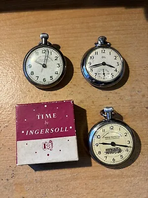 3 X Vintage Pocket Watches + Empty Box Etc Railway Timekeeper / Smiths Empire • £75