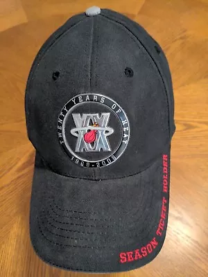 Miami Heat 20 Year Anniversary Season Ticket Holder Commemorative Baseball Hat • $12
