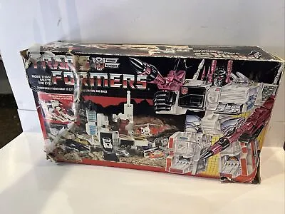 1986 HASBRO TRANSFORMERS METROPLEX Autobot Battle Station G1 BOX ONLY!!! • $93.74