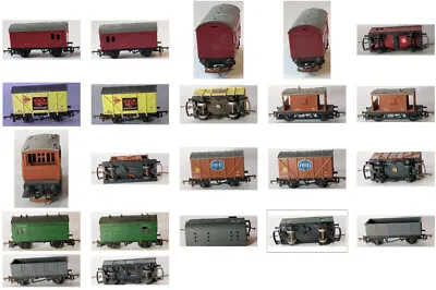 £0.99 • Buy 6 Model Railway Wagons - 00 Guage Various Condition Unboxed Two Are Wrenn