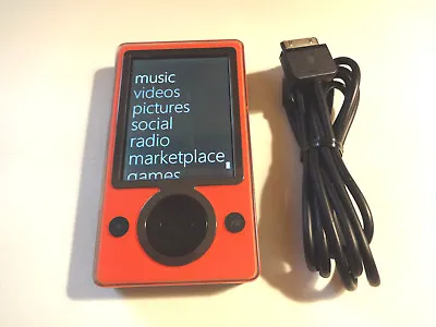  MICROSOFT  ZUNE  CUStOM  RED  128GB. SSD DRIVE...NEW BATTERY... • $299.99