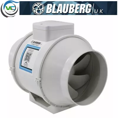 Blauberg UK Turbo E High Power In Line Mixed Flow Extractor Fan TIMER-  4  5  6  • £45.96