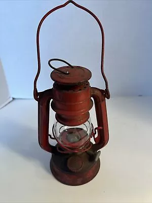 Vintage Winged Wheel Red Lantern No. 350 Japan Oil Lamp Glass Globe • $12