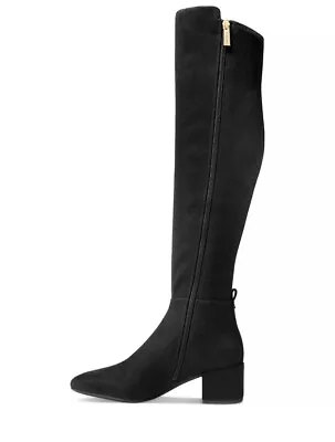 NWT Michael Kors Braden Women’s Man Made Suede Knee High Boots 10 Gold Black • $63.01