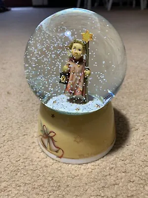 Goebel M.J. Hummel Musical Snow Globe Angel Lantern Christmas Song #343 PLS READ • $19.99