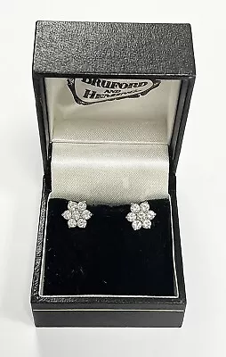 Fully Hallmarked 18ct Gold Brilliant Cut Diamond Stud Earrings 1.00ct • £499.99