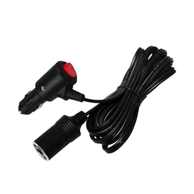 12V24V Car Socket Extension Cord Cable With On Button • £9.50