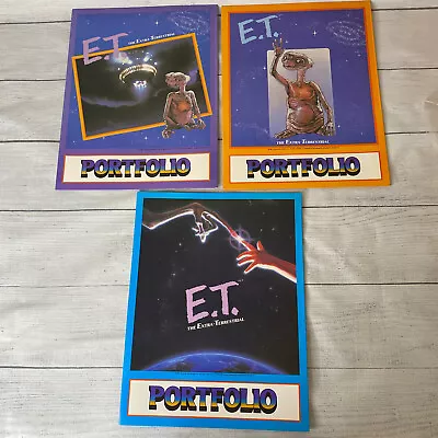 3 Vtg 1982 E.T. School Folders Portfolios The Extra-Terrestrial New Old Stock • $17.99