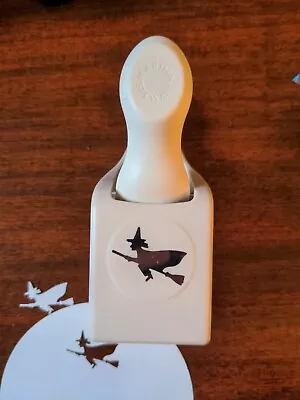 Martha Stewart Paper Punch  - Witch Flying On Broom Works GREAT Halloween • $17.99