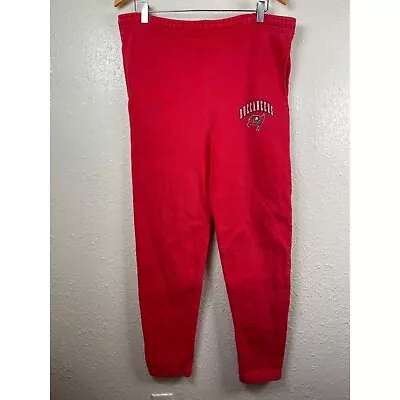 Pro Player Sweatpants Mens Medium Red Tampa Bay Buccaneers Vintage Made In USA • $7.99