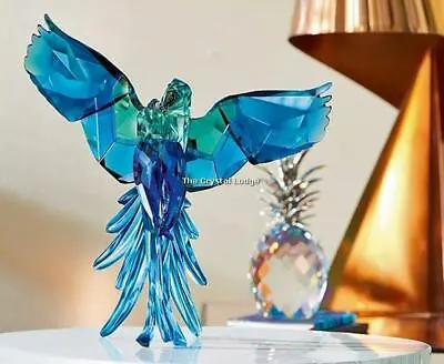 £1500 • Buy Swarovski Crystal Paradise Blue Parrots  Mint Boxed Retired Rare