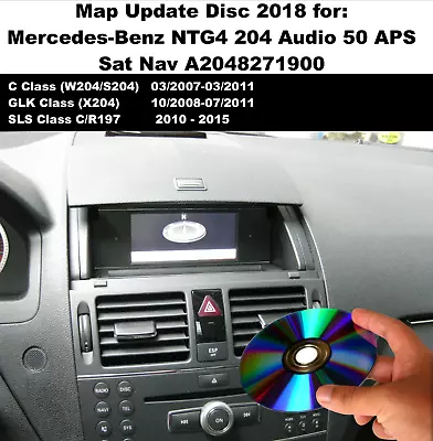 Map Update DVD Disc 2018 For Mercedes C GLK Class NTG4 204 Audio 50 APS Sat Nav • £19.99