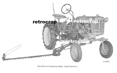 IH International & Farmall McCormick Cub-22 Sickle Bar Hay Mower Owners Manual • $16.50