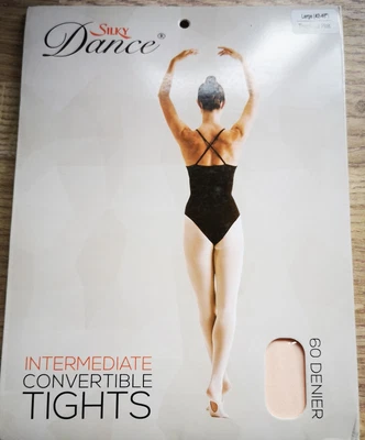 £4.99 • Buy Silky Dance Intermediate Convertible Dance Ballet Tights Theatrical Pink Large 