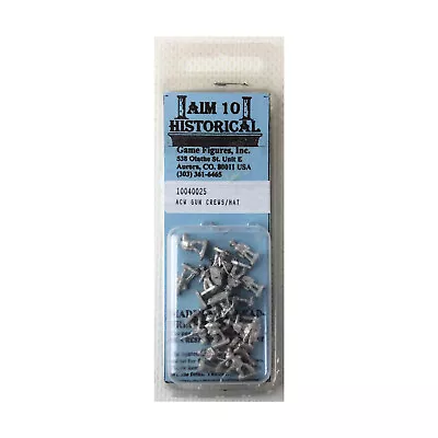 Game Figures Armies In Miniature ACW 10mm Gun Crews In Hats Pack New • $6.49