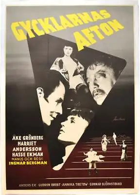 Ingmar Bergman SAWDUST AND TINSEL GYCKLARNAS AFTON Original Poster For #130182 • $1875