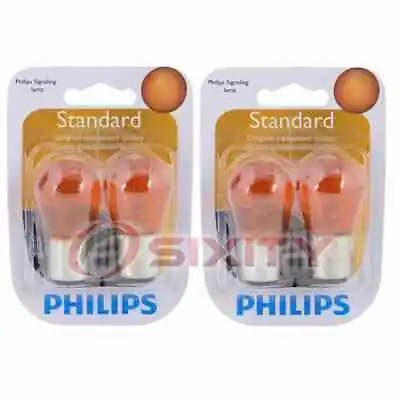 2 Pc Philips Front Turn Signal Light Bulbs For Volvo 240 244 245 262 264 265 Pc • $11.94