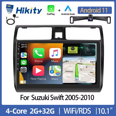 $219.99 • Buy 32G 10.1  Android 11 Car Stereo Carplay GPS For Suzuki Swift 2005-2010 Head Unit