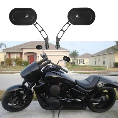 For Suzuki Boulevard M50 M109R S40 Motorcycle View Side Mirrors Black Round AM • $29.38