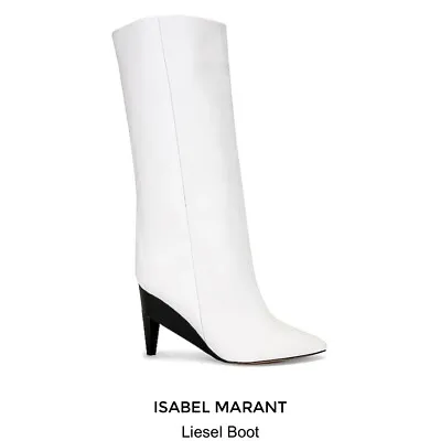 Isabel Marant Liesel Boots In White 38 NWT • $678