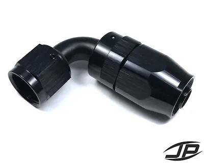 $16.03 • Buy AN8 8AN 90 Degree Swivel Hose End Fitting Adapter Black HIGH QUALITY!