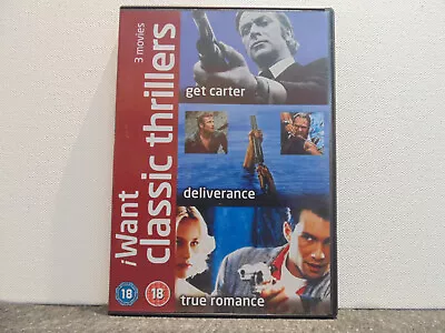 £4.99 • Buy GET CARTER  &  DELIVERANCE  &  TRUE ROMANCE     3 Dvd Set           #freepostdvd