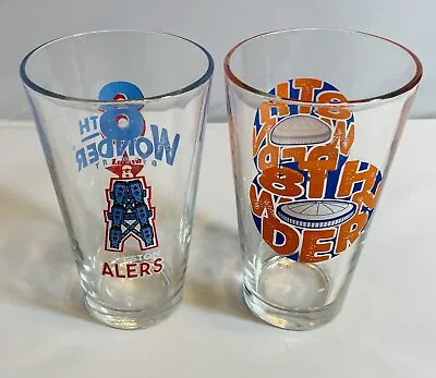 Houston Oilers  Astrodome 8th Wonder Of The World Glasses • $16