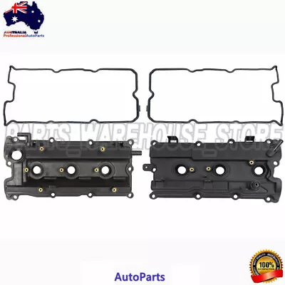 2 Engine Valve Rocker Cover W/ Gasket Set For Nissan Maxima J31 Murano Z50 3.5L • $87