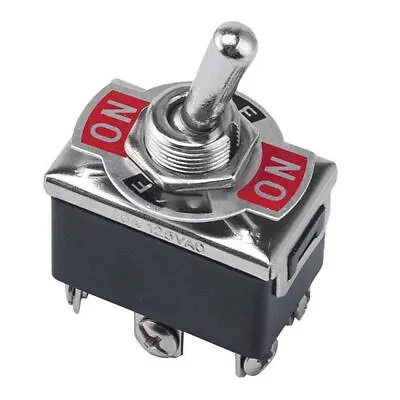 3-Pin Position ON-OFF-ON Spring Return Momentary Metal Toggle Switch 15A 250V AC • $7.75