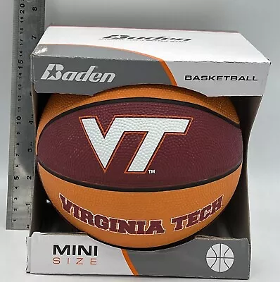 Virginia Tech Hokies Ncaa 8  Mini Size Rubber Basketball Free Shipping • $12