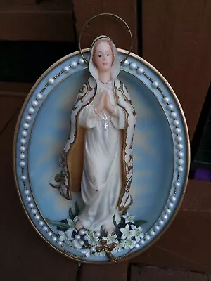 The Bradford Exchange Our Lady Of Hope Visions Of Our Blessed Mother Wall Decor • $24.99