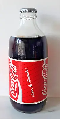 Coca Cola Bottle MEXICO 90'S 'LIVE THE SENSATION' MINI 355ML CROWN CAP FULL RARE • $119.99
