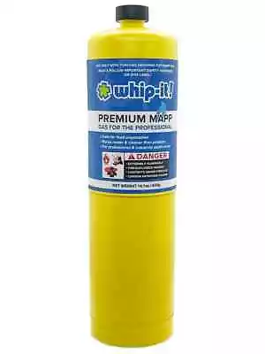 Whip It Brand 1 Pk MAPP MAP PRO Gas Fuel Cylinder Hotter Than Propane • $23.95