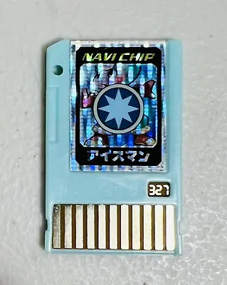 Megaman Rockman Exe Iceman Battle Navi Chip 327 TAKARA Japanese Rare Holo • $40