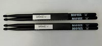 New Vic Firth NOVA 5B Black Drum Sticks 2-Pairs. (SH8) • $13.95