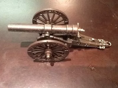 Vintage Metal Miniature Cannon Plastic Wheels • $17.95