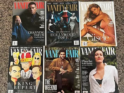 VANITY FAIR Magazine Lot Of 6 2023 Issues- Jan Feb April May June. July/Aug • $26