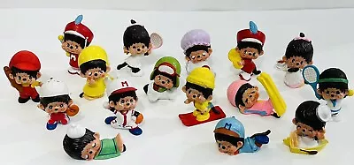 16 Vtg 1979 Monchhichi Monchichi Sekiguchi PVC 2” Mini Monkey Figures LOT • $39.95