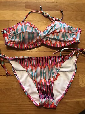 Apollo Swimwear Bikini Bandeau Swimsuit Juniors  L  / Xl Multi Color NEW Womens • $9.99