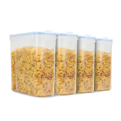 £16.99 • Buy Set Of 4 Cereal Containers Airtight Food Storage Kitchen Accessories Pukkr