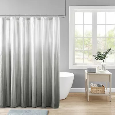 Madison Park Ara Ombre Printed Seersucker Shower Curtain • $27.99