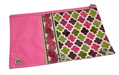 Vera Bradley Frill Collection Pencil Pouch In Hello Dahlia • $11.89