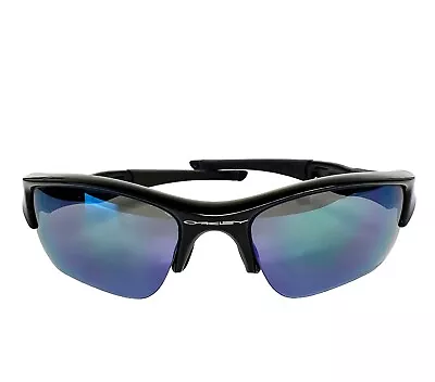 Oakley Flak Sunglasses Polished Black Jade Green Mirrored Polarized  • $88.50
