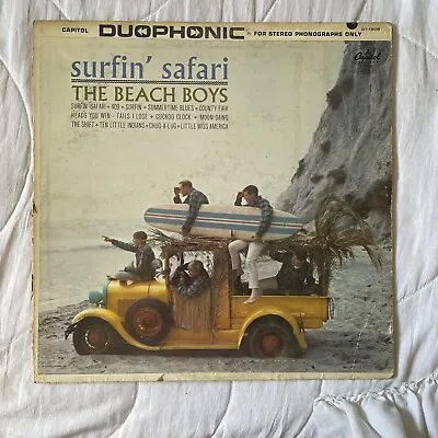THE BEACH BOYS Surfin' Safari CAPITOL Orig. MONO T-1808 - 1962 • $8.25