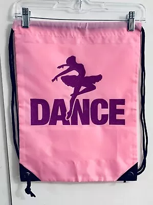 Light Pink Drawstring Dance Backpack Bag For Dance Class  • $10