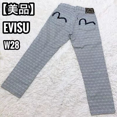 Vintage Evisu Jeans Kamon Family Crest Seagull Denim W28 Monogram From Japan • $439.81